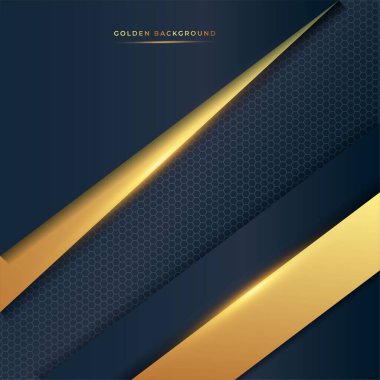 Altın tebrik kartı arkaplan vektör çizimi