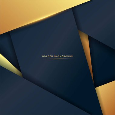 Altın tebrik kartı arkaplan vektör çizimi