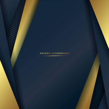 Altın tebrik kartı arkaplan vektör çizimi