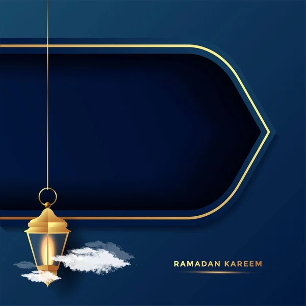 Ramadan Kareem Greeting Card Background Vector Illustration — Stock Vector