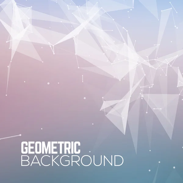 Geometrische polygonale abstrakte Hintergrund. Vektorgeometrische Darstellung — Stockvektor