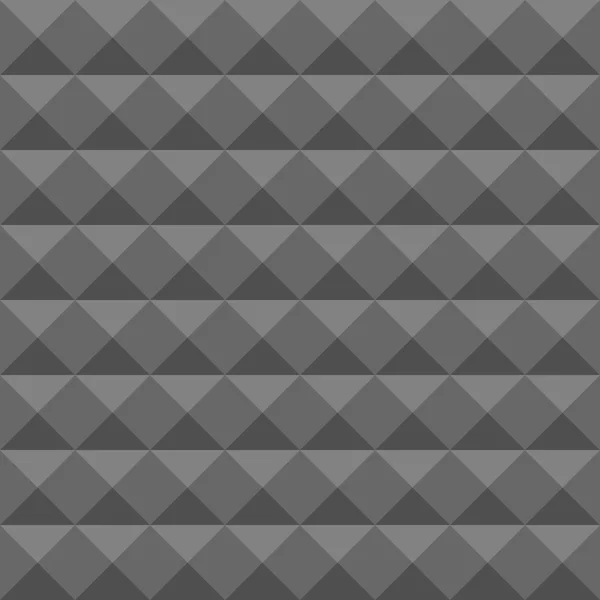 音響発泡壁、防音。シームレスな幾何学的ベクトルパターン。ピラミッド テクスチャ — ストックベクタ