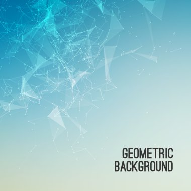 Daireler ve çizgiler ile geometrik soyut kafes arka plan. Vektör çizim.