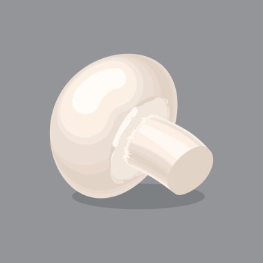 Bozulmuş, champignon mantar, renkli vektör düz çizim