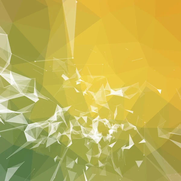 イラストやバナーの抽象的なカラフルな三角形幾何学的背景 — ストックベクタ