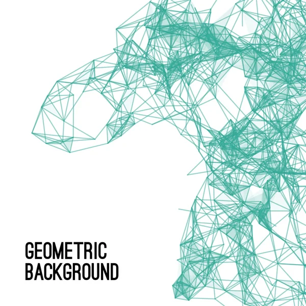 Fondo geométrico triangulado colorido abstracto para ilustraciones y pancartas — Vector de stock