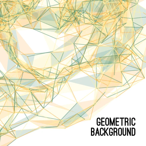 Renkli triangulated geometrik arka plan resim ve afiş için — Stok Vektör