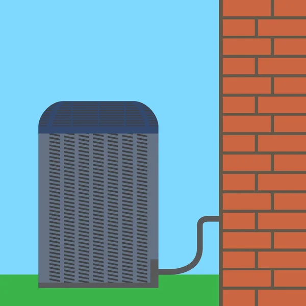 Klimaanlagen-Konzept. Bunte Illustration. — Stockvektor