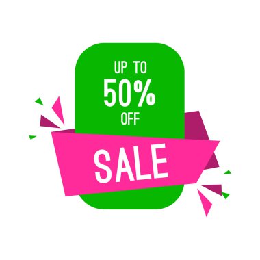 Beyaz arka planda yalıtılmış özel teklif satış etiketi indirimi