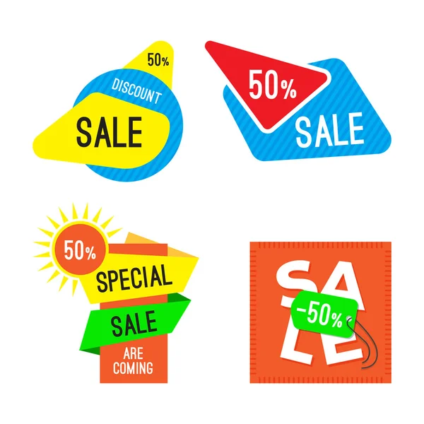 Offre spéciale vente tag discount isolé sur fond blanc — Image vectorielle