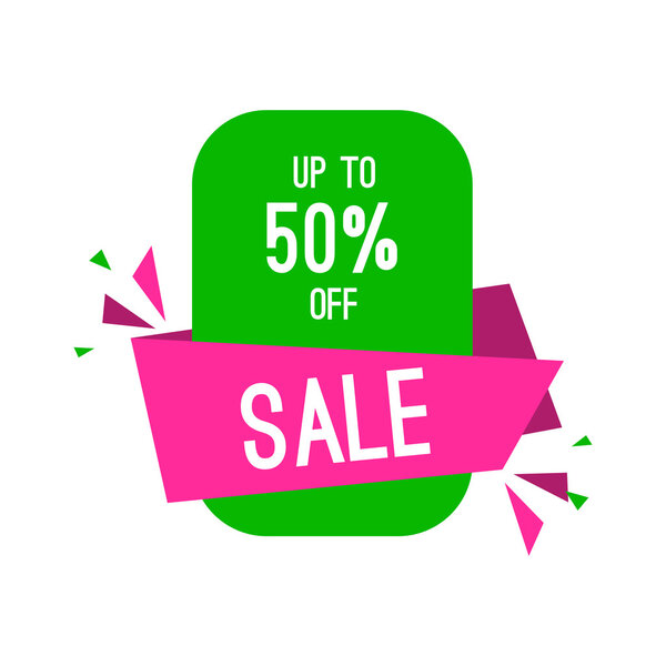 Специальное предложение скидка на продажу на белом фоне
