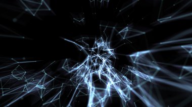 Daireler ve çizgiler ile geometrik soyut kafes arka plan.