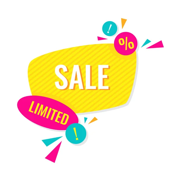 Advertising banner. Limited sale. Vector illustration — Stock Vector