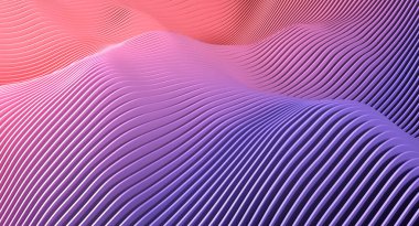 Kesik çizgileri olan 3d soyut arkaplan. 3B görüntüleme