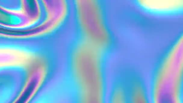 3D 추상 애니메이션. 매끄러운 액체 형태. 색 갈의 유연 한 유체층 (Trendy Coloric Abstraction Flow). 모션 디자인 요소. 3 차원 렌더링. 바다없는 고리. — 비디오
