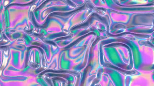 3D abstract animation . Smooth liquid shape. Trendy Colorful Fluid Abstraction Flow. Motion design element. 3D render. Seamless loop. — Stock Video