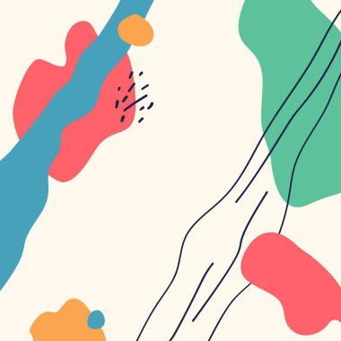 Soyut şekil arkaplanı ya da desen. Yaratıcı modern grafik tasarım şablonu. Vektör