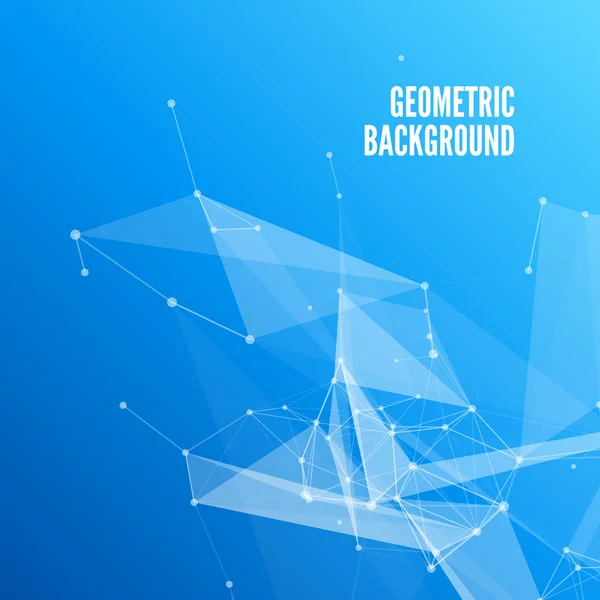 Blue abstract mesh achtergrond met cirkels, lijnen en vormen design lay-out voor uw bedrijf — Stockvector