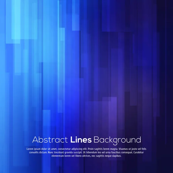 Lignes abstraites bleues Business Vector Background . — Image vectorielle