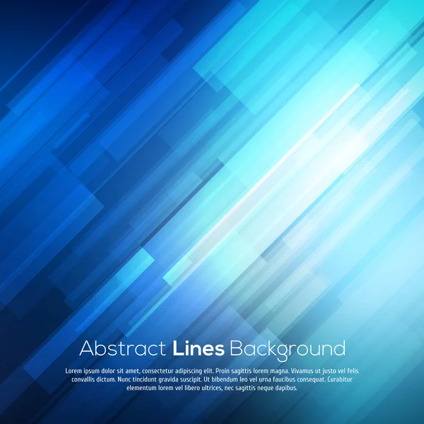 Blue abstract lines business vector background. — Stock Vector