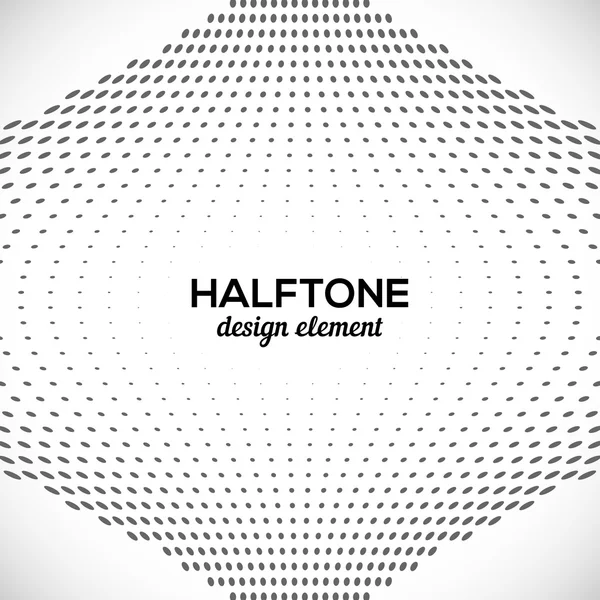 Black Abstract Halftone Design Element, векторная иллюстрация — стоковый вектор