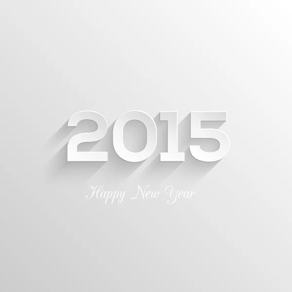 Bonne année 2015 design de carte de vœux créatif. Fond vectoriel typographique. Coller facilement sur n'importe quel arrière-plan . — Image vectorielle