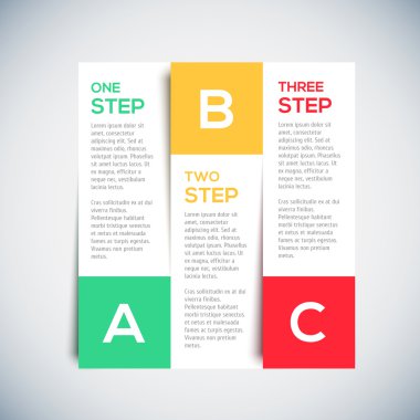 Gölge ile modern 3d infographics tasarım düzeni.