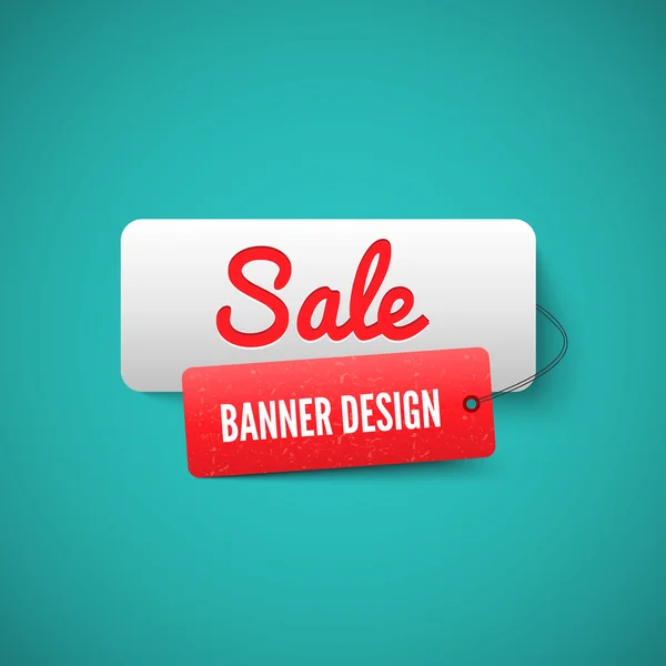 Verkoop 3D-banner label. Verkoop Labels concept. — Stockvector