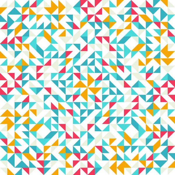 Géométrique sans couture, motif vintage. Avec triangles . — Image vectorielle