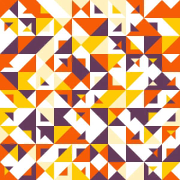 シームレスな幾何学的、ビンテージ パターン。三角形の. — ストックベクタ