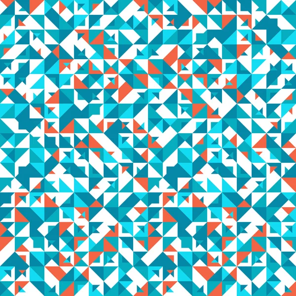 Géométrique sans couture, motif vintage. Avec triangles . — Image vectorielle