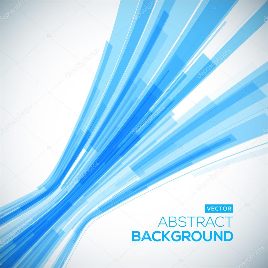 Abstract blue geometric background. 3D perspective background with 3D lines.