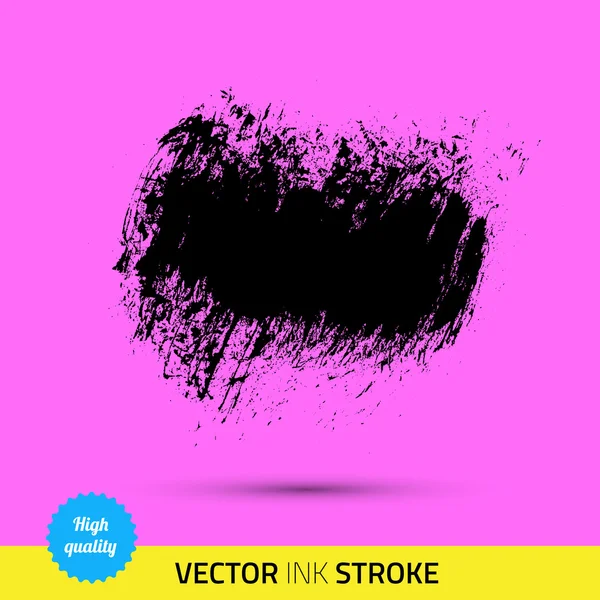 Vector pensel. Pennstreck, färgstänk. Grunge akvarell breda penseldrag. Med färg abstrakt bakgrund. Mycket bra Detaljer. — Stock vektor