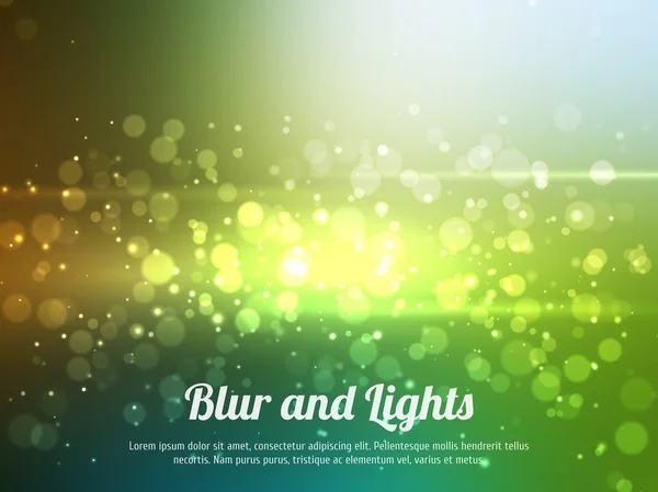 Résumé fond bokeh coloré. Fond festif avec des lumières déconcentrées. Fond magique avec bokeh coloré . — Image vectorielle