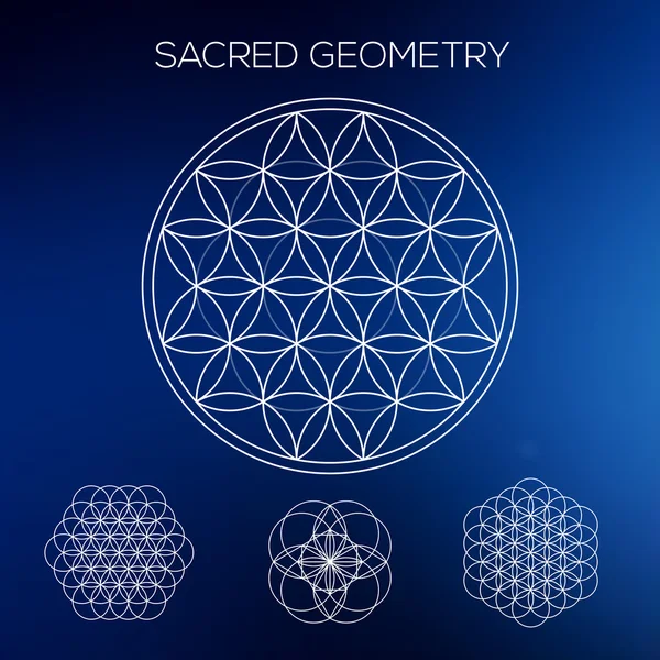 Sacred geometry. Hipster symbols and elements. Abstract Geometric Patterns with Hipster Style. Geometric shapes, triangles, line design. — Stock Vector