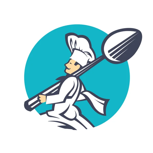 Icono con el chef — Vector de stock