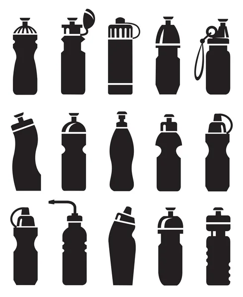 Water bottles set — Stock Vector