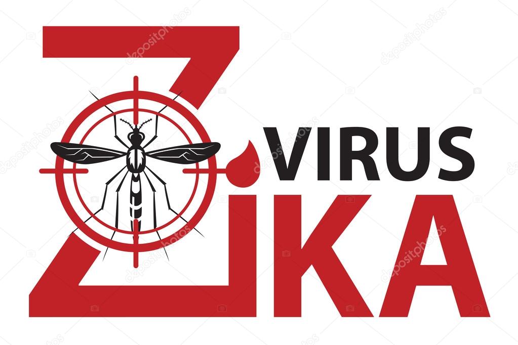 Image of Zika virus alert with mosquito prohibited sign
