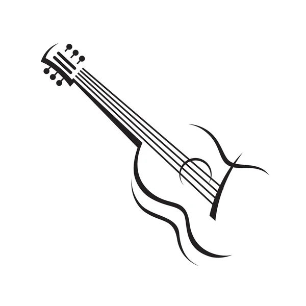 Immagine della chitarra — Vettoriale Stock