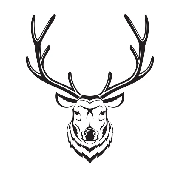 Tête de cerf — Image vectorielle