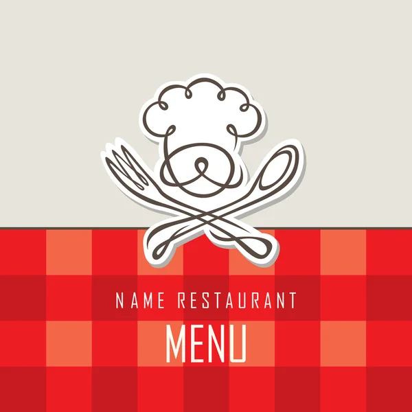 Chef menu design — Stock Vector