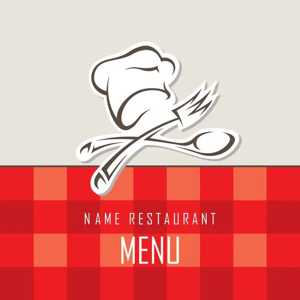 Menu chef design — Image vectorielle