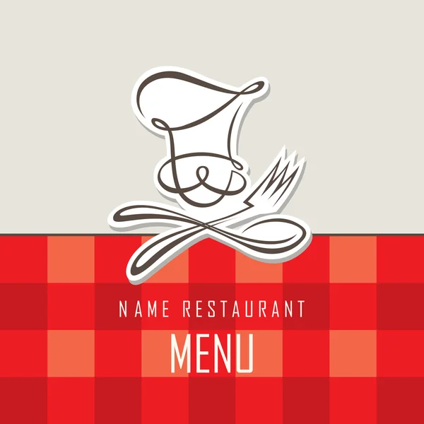 Menu chef design — Image vectorielle