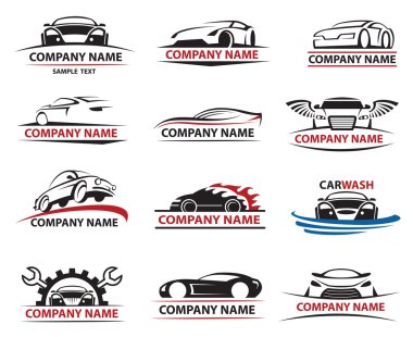 Car icon set clipart