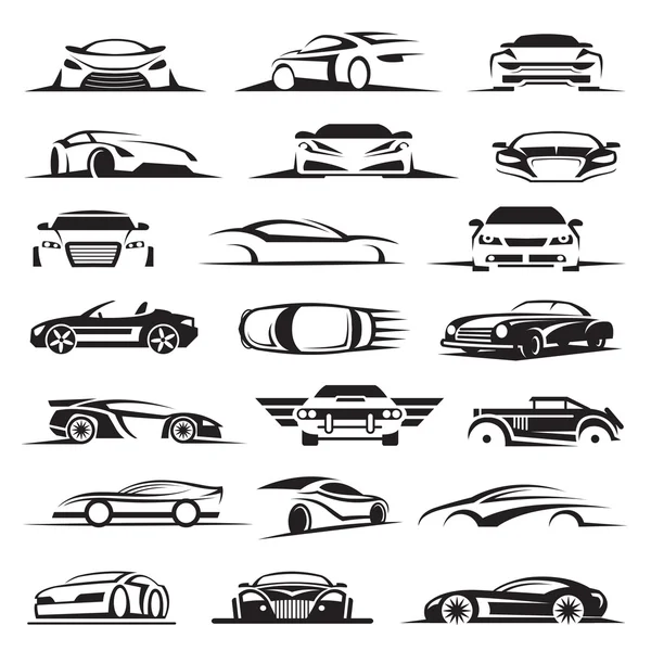Conjunto de icono de coche — Archivo Imágenes Vectoriales