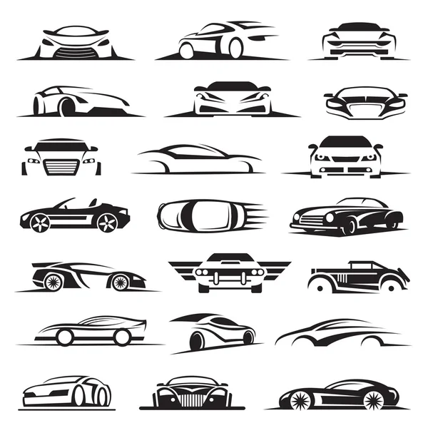 Car icon set — Stock Vector