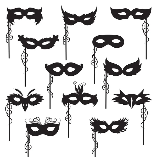 Masker collectie — Stockvector