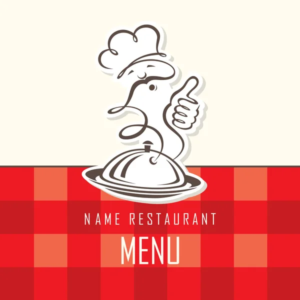 Menu chef design — Image vectorielle