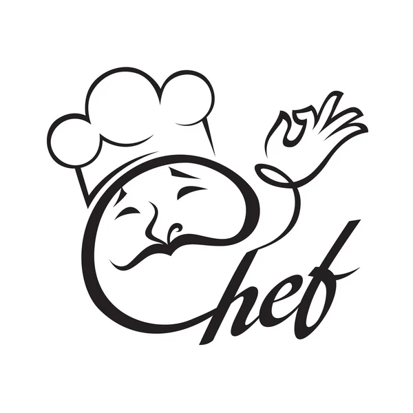 Chef diseño de menú — Vector de stock