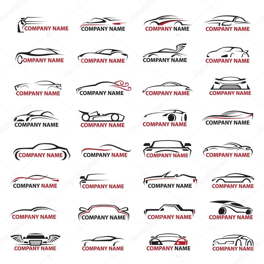 Trydats two image of car icon set